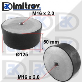 Антивибрационен тампон М16 х Ø 125 х 50 mm